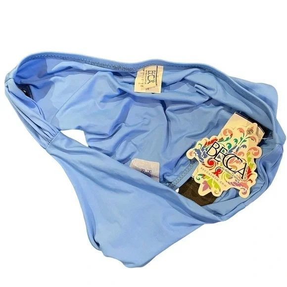 Becca by Rebecca Virtue 2 Piece Crochet Halter Top Swimsuit Sz. NWT  Sz. L - Picture 12 of 13